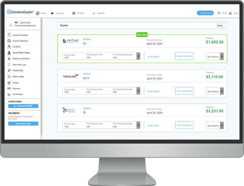 CompareQuoteHQ Business Insurance Quote